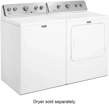 Maytag – 3.8 Cu. Ft. High Efficiency Top Load Washer with PowerWash Agitator – White