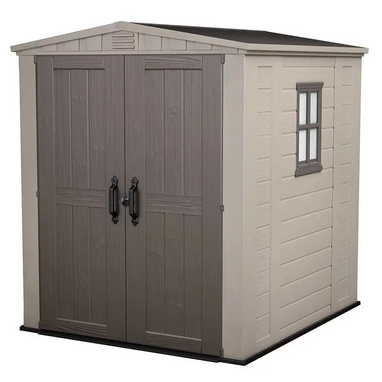 Factor 6 x 6 FT Strong Storage Shed Made Of Extremely Durable Resin And Reinforced with Steel