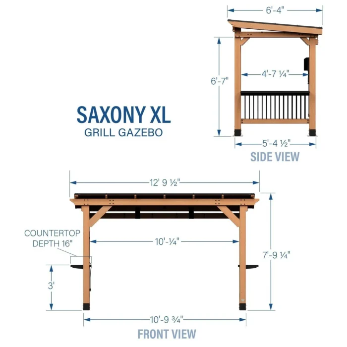 Saxony XL Grill Gazebo - Image 4